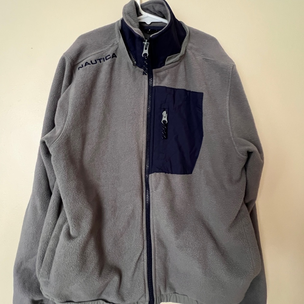 Nautica Kids Gray and Navy Performance Jacket